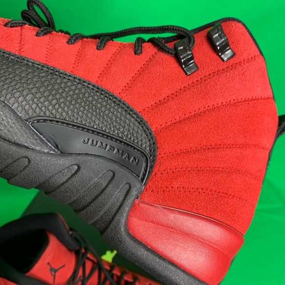Air Jordan 12 Retro (GS) Varsity Red/Black Size 6Y - Picture 8 of 10
